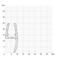 Duschdichtung DD004 | transparent | Länge 1000 mm