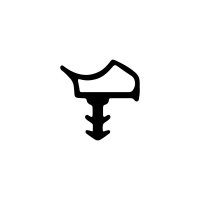 Zeichnung des Dichtungsprofils der Zimmertürdichtung...