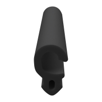 3D Modell der Lippendichtung LP011 in schwarz für Fenster.