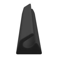 3D Modell der Lippendichtung LP016 in schwarz für Fenster.