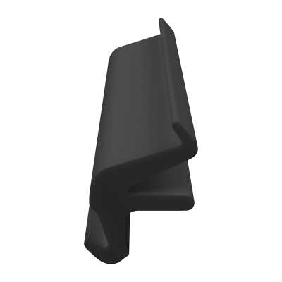 3D Modell der Lippendichtung LP020 in schwarz für Fenster.