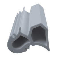3D Modell der Stahlzargendichtung SZ239 in grau für seitliche Nuten zum Tüblatt.