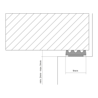 Muster - Selbstklebende Dichtung SK001 | schwarz | K-Profil | ca. 10 cm