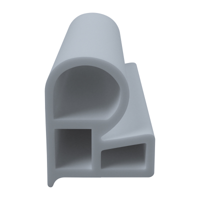 3D Modell der Stahlzargendichtung SZ031 in grau für seitliche Nuten zum Türblatt