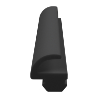 3D Modell der Lippendichtung LP036 in schwarz für Fenster.