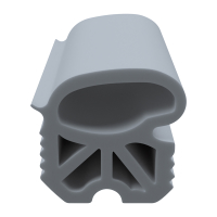 3D Modell der Stahlzargendichtung SZ047 in grau für senkrechte Nuten zum Tüblatt.