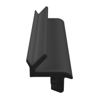 3D Modell der Lippendichtung LP057 in schwarz für Fenster.