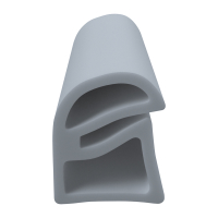 3D Modell der Stahlzargendichtung SZ054 in grau für seitliche Nuten zum Tüblatt.