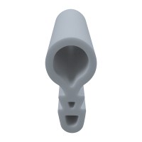 3D Modell der Stahlzargendichtung SZ055 in grau für senkrechte Nuten zum Tüblatt.