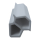 3D Modell der Stahlzargendichtung SZ059 in grau für diagonale Nuten zum Tüblatt.