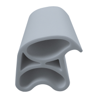 3D Modell der Stahlzargendichtung SZ060 in grau für senkrechte Nuten zum Tüblatt.
