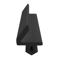 3D Modell der Lippendichtung LP085 in schwarz für Fenster.