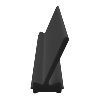 3D Modell der Lippendichtung LP090 in schwarz für Fenster.