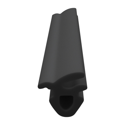 3D Modell der Lippendichtung LP098 in schwarz für Fenster.