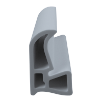 3D Modell der Stahlzargendichtung SZ081 in grau für seitliche Nuten zum Tüblatt.
