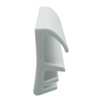 3D Modell der Flügelfalzdichtung FF019 in weiß für seitliche Nuten.