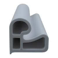 3D Modell der Stahlzargendichtung SZ098 in grau für seitliche Nuten zum Tüblatt.