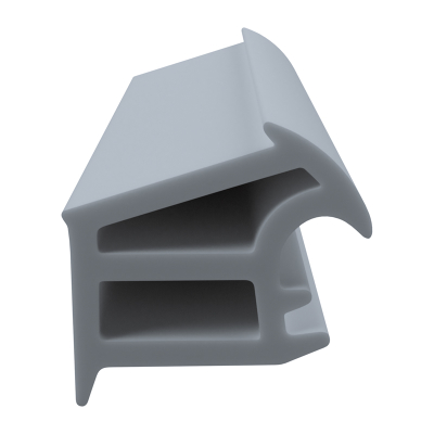 3D Modell der Stahlzargendichtung SZ101 in grau für senkrechte Nuten zum Tüblatt.