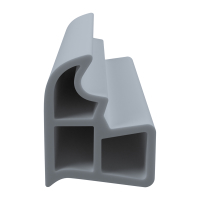 3D Modell der Stahlzargendichtung SZ108 in grau für seitliche Nuten zum Tüblatt.