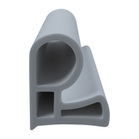 3D Modell der Stahlzargendichtung SZ120 in grau für senkrechte Nuten zum Tüblatt.