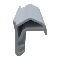 3D Modell der Stahlzargendichtung SZ124 in grau für senkrechte Nuten zum Tüblatt.