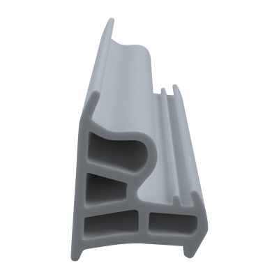 3D Modell der Stahlzargendichtung SZ153 in grau für seitliche Nuten zum Tüblatt.