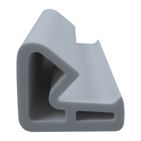 3D Modell der Stahlzargendichtung SZ157 in grau für seitliche Nuten zum Tüblatt.