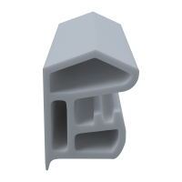 3D Modell der Stahlzargendichtung SZ165 in grau für seitliche Nuten zum Tüblatt.