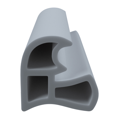 3D Modell der Stahlzargendichtung SZ167 in grau für seitliche Nuten zum Tüblatt.