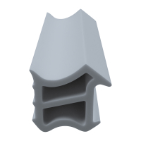 3D Modell der Stahlzargendichtung SZ174 in grau für senkrechte Nuten zum Tüblatt.