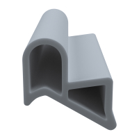 3D Modell der Stahlzargendichtung SZ175 in grau für seitliche Nuten zum Tüblatt.