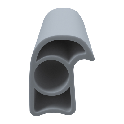 3D Modell der Stahlzargendichtung SZ181 in grau für senkrechte Nuten zum Tüblatt.
