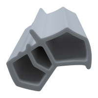 3D Modell der Stahlzargendichtung SZ190 in grau für seitliche Nuten zum Tüblatt.