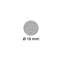 Muster - Moosgummidichtung MG003 | schwarz | ca. 10 cm