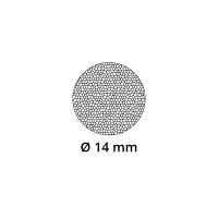 Muster - Moosgummidichtung MG011 | schwarz | ca. 10 cm