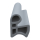 3D Modell der Stahlzargendichtung SZ214 in grau für seitliche Nuten zum Tüblatt.