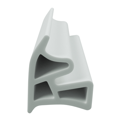 3D Modell der Stahlzargendichtung SZ193 in weiß für seitliche Nuten zum Tüblatt.