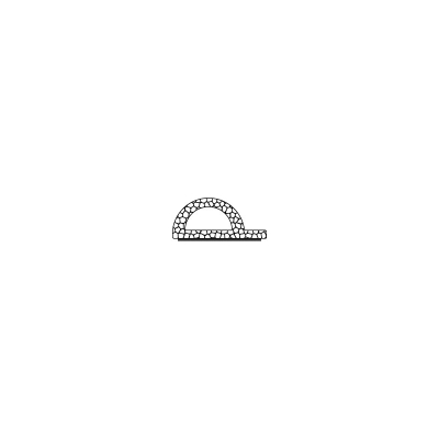 Muster - Selbstklebende Dichtung SK002 | braun | P-Profil | ca. 10 cm