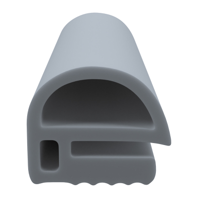 3D Modell der Stahlzargendichtung SZ222 in grau für seitliche Nuten zum Tüblatt.