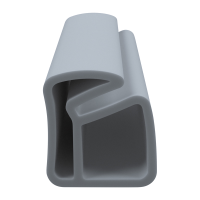 3D Modell der Stahlzargendichtung SZ220 in grau für senkrechte Nuten zum Tüblatt.