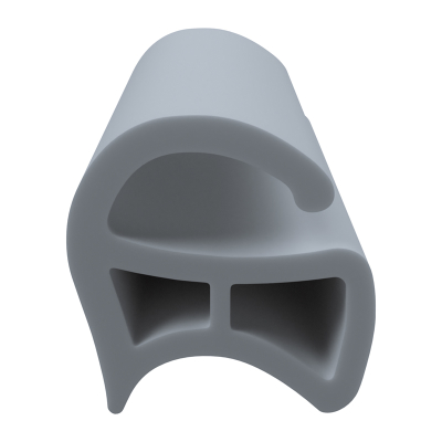 3D Modell der Stahlzargendichtung SZ225 in grau für seitliche Nuten zum Tüblatt.