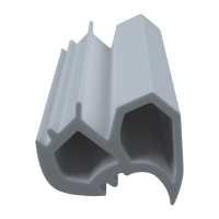 3D Modell der Stahlzargendichtung SZ138 in grau für seitliche Nuten zum Tüblatt.