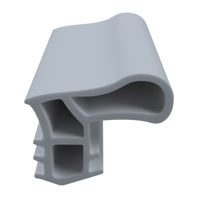 3D Modell der Stahlzargendichtung SZ293 in grau für senkrechte Nuten zum Tüblatt.