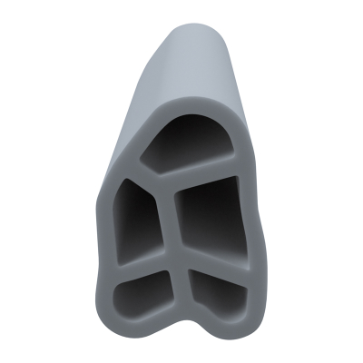 3D Modell der Stahlzargendichtung SZ299 in grau für senkrechte Nuten zum Tüblatt.