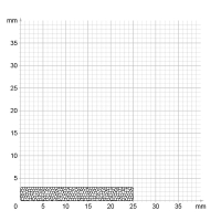 Zeichnung des Dichtungsprofils der Moosgummidichtung MG065.