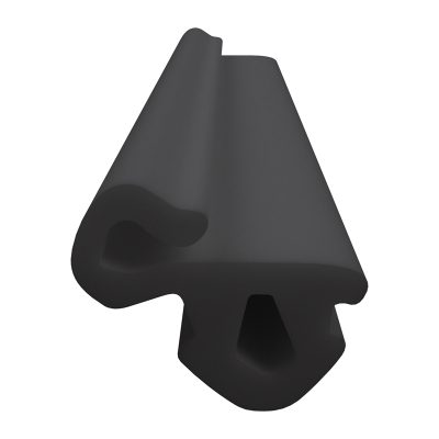 3D Modell der Lippendichtung LP397 in schwarz für Fenster.