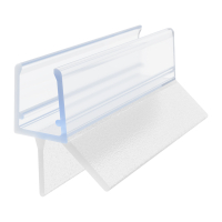 Duschdichtung DD013 | transparent | Länge 2010 mm