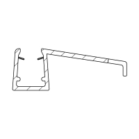 Duschdichtung DD029 | transparent | Länge 2010 mm