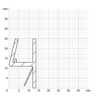 Duschdichtung DD031 | 8-10 mm Glasstärke | transparent | Länge 2500 mm