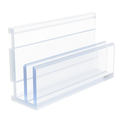 Trägerprofil DD033 | transparent | selbstklebend | Länge 2500 mm